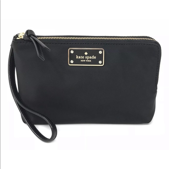 kate spade Handbags - New Kate Spade ♠️ Black double zip Wristlet